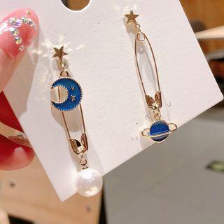 Non-matching Pin Drop Earring
