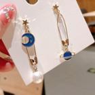 Non-matching Pin Drop Earring