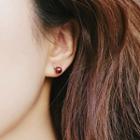 Antler Ear Stud 1 Pair - Red - One Size