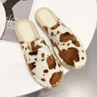 Cow Patterned Mules