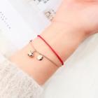 Pig Layered Bracelet Red & Gold - One Size