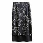 Midi Printed Chiffon Skirt