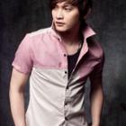 Short-sleeve Color-block Shirt