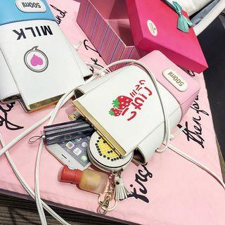 Milk Carton Box Crossbody Bag