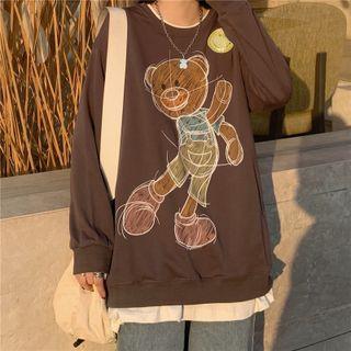 Bear Print T-shirt / Long-sleeve T-shirt