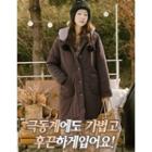 Hooded Buttoned Padding Coat