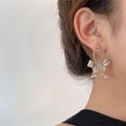 Bow Alloy Dangle Earring 1 Pair - Silver Needle Earrings - Silver - One Size