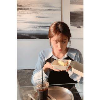 Puritan-collar Pintuck Blouse