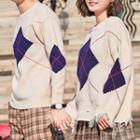 Couple Matching Geometry Pullover