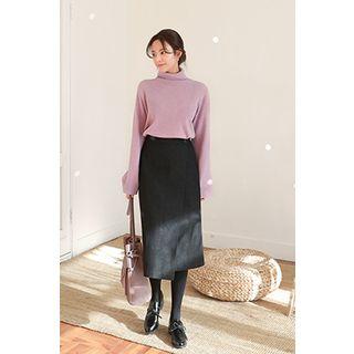 H-line Midi Wrap Skirt