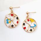 Alice In The Wonderland Hoop Earring