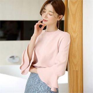 Layered Frill-cuff Blouse