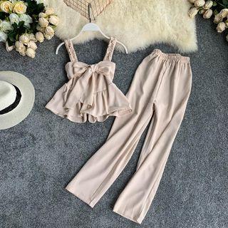 Set: Camisole + Wide Leg Pants