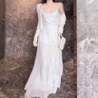 Spaghetti Strap Jumpsuit / Cardigan