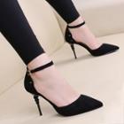 Ankle Strap Pointy Toe Pumps