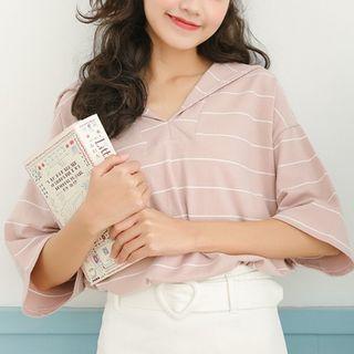 Sailor Collar Striped Top