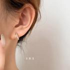 Rhinestone Stud Earring 1 Pair - Rhinestone Stud Earring - Gold - One Size