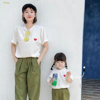 Family Matching Heart Short-sleeve T-shirt