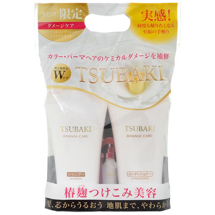 Tsubaki Damage Care Set: Shampoo 500ml + Conditioner 500ml 2 Pcs