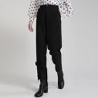 Bow Accent Cropped Harem Pants