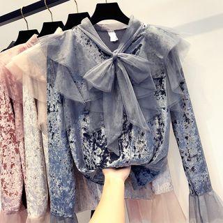 Ruffle Glitter Blouse