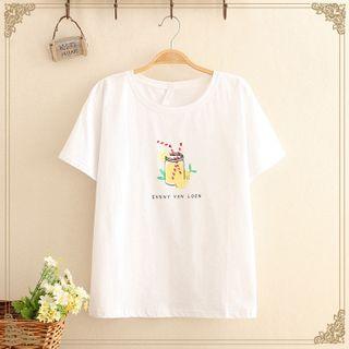 Juice Printed Short-sleeve Top