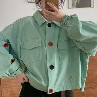 Perforated Buttoned Jacket
