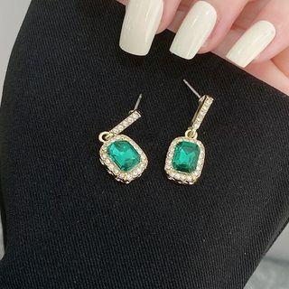 Diamond Stud Earring 1 Pair - Gold - Earrings - One Size