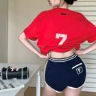 Number Print T-shirt / Hot Pants