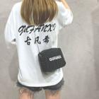 Letters Statements Crossbody Satchel