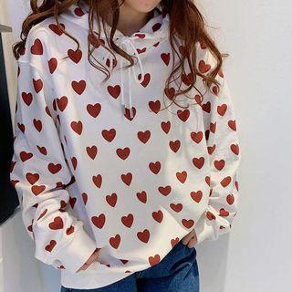 Heart Pattern Sweatshirt