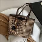 Houndstooth Tote Bag / Charm / Set