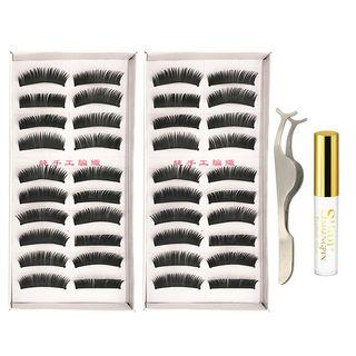 False Eyelashes (10 Pairs) #128 1088