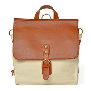 Convertible Canvas Backpack White - One Size