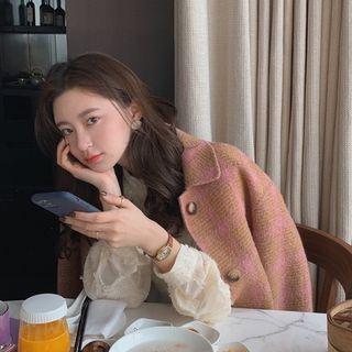 Single Breasted-jacket / Mini A-line Skirt