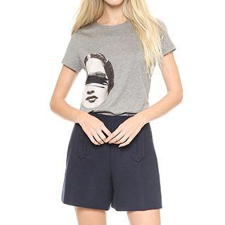 Face Print Short-sleeve T-shirt