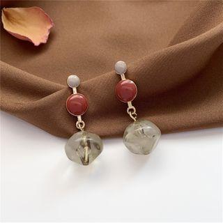 Gemstone Dangle Earring 1 Pair - Ear Studs - One Size