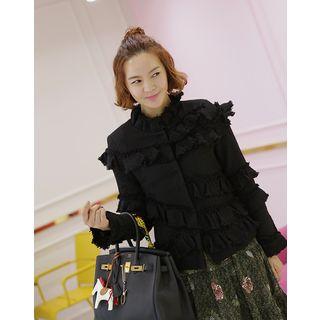 Ruffled Tweed Jacket