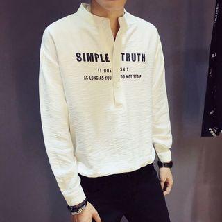 Letter Placket Shirt