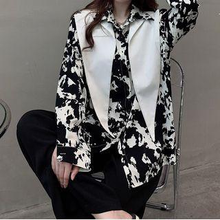 Floral Blouse / Shawl