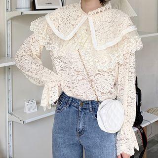 Lace Peter Pan Collar Top