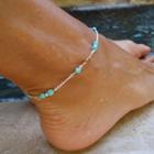 Turquoise Bead Anklet