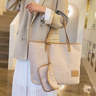 Set: Twill Tote Bag + Pouch