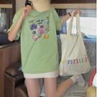 Blueberry Print Short-sleeve T-shirt