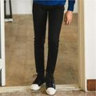 Flat-front Colored Pants