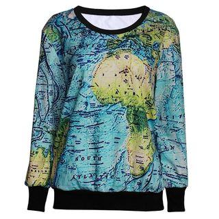 Printed Pullover As Figure Shown - One Size