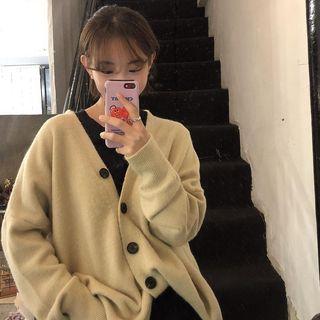 Plain Cardigan As Shown In Figure - One Size