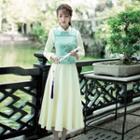 Traditional Chinese Vest / Long-sleeve Dress / Set