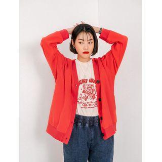 Plus Size Round-neck Printed T-shirt