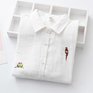 Parrot Embroidered Shirt